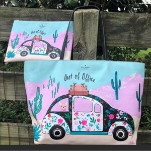Kate Spade Out of the Office Scenic Tote Wristlet
